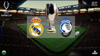 REAL MADRID vs ATALANTA  FINAL SUPERCOPA DE EUROPA  EA FC24  PSD1EZ [upl. by Charbonneau589]