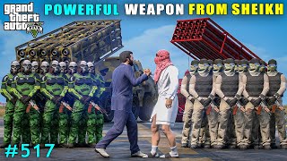 Dubai Sheikh Gifts Powerful Weapons To Michael  Gta V Gameplay [upl. by Woodring]