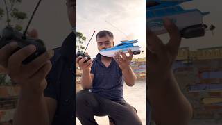 Rc powerful water boat unboxing and testing [upl. by Nawuq]