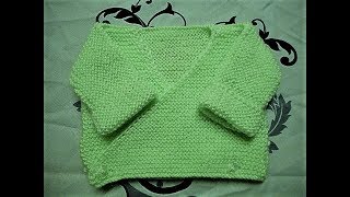 tuto tricot brassière bébé parti 2 [upl. by Ettenan]