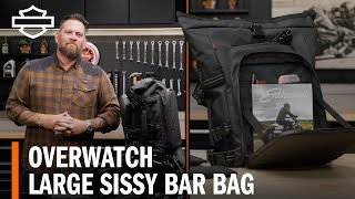 HarleyDavidson Overwatch Large Sissy Bar Bag Overview [upl. by Margit]