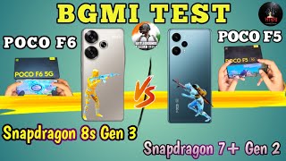 poco F6 vs Poco F5 bgmi test 😍 Buy or not 🔥PUBGM [upl. by Ygiaf412]