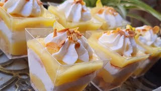 تحلية بذوق الليمون🍋تحلية سهلة وسريعة 10د تكون واجدة يا سلام على الانتعاشDessert au citron facile [upl. by Metcalf]