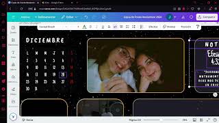 idea para fondo de escritorio en canva con calendario  tutorial [upl. by Brighton]