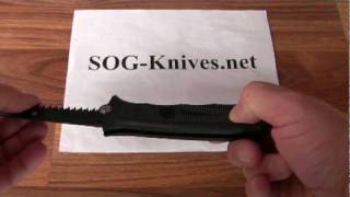 SOG Fusion Seal Revolver Knife FX21 Demonstration [upl. by Kirwin]