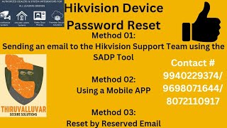 Hikvision DVR Password Reset 2022 English [upl. by Suiddaht]