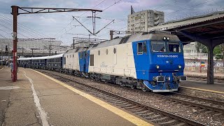 Venice Simplon Orient Express garând în stația București Nord cu dubla de GM 1204amp915 [upl. by Leuqar]