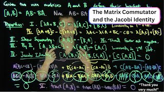 The Commutator of Two Matrices [upl. by Nasho850]