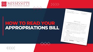 How to Read Your Agencys Appropriations Bill [upl. by Gladi]