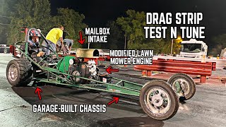 670cc Harbor Freight Drag Rail Hits the Track First Time in 2 YEARS [upl. by Nalyad]