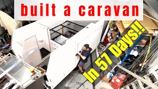 Full Timelapse DIY Caravan Build [upl. by Ecenaj]