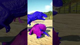 TRex vs Triceratops Colors shorts dinosaur jurassicworld [upl. by Waddell]