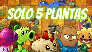 PVZ 2 PERO con SOLO 5 PLANTAS  Parte 8  Pantano del Jurásico [upl. by Norted]