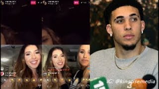 Izzy Morris amp Denise Garcia Clown LiAngelo Ball On Instagram Live Izzy Got A Real Man [upl. by Enilraep]