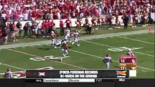 Big 12 TotPlays Week Six Nominee Texas DOnta Foreman [upl. by Eiliak]