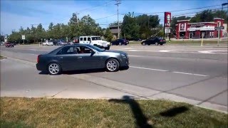 Cadillac CTSV 1st Gen Leaving Car Show Acceleration [upl. by Nosahc]