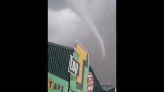 Watch debris fly as tornado strikes Tembisa [upl. by Aicrop681]