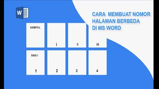 Cara Membuat Nomor Halaman di Word Romawi amp Angka biasa [upl. by Stegman]