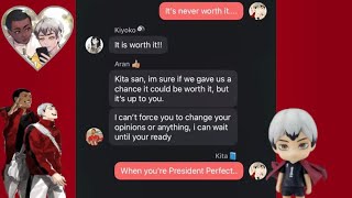 President Perfect  AranKita  Haikyuu texts  lyric confession [upl. by Rebeca368]