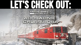 Lets Check Out TRAIN SIM WORLD 2 AROSALINIE CHUR  AROSA ROUTE ADDON [upl. by Ahsilram]