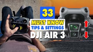 33 MUST KNOW DJI Air 3 Tips amp Tricks  DJI Fly Drone App Settings [upl. by Anwaf975]