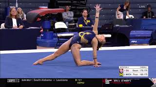 Natalie Wojcik Floor Michigan vs Oklahoma 2023 9925 [upl. by Nirda293]