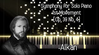 C V Alkan  Symphony for Solo Piano 1st Movement Op 39 No 4 Hamelin [upl. by Dnivra]