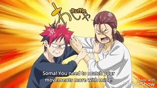 Souma fighting with his Dad  shokugeki no souma s3 ep 7 [upl. by Bendick766]