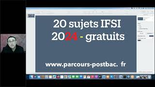 Préparation concours infirmier 2025 avec tous les sujets IFSI tombés en 2024 Sujets corrigés [upl. by Ecnerwal]