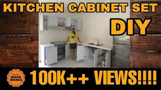 Paano Gumawa ng Kitchen Cabinet Set  How To Build A Kitchen Cabinet Set  Easy Steps DIY [upl. by Swithbert]