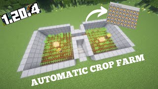 Minecraft Villager AFK Crop Farm 120 Tutorial  Potato Wheat Carrot [upl. by Inatsed790]