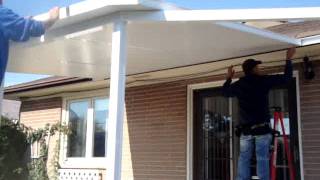 HOW TO INSTALL AN INSULATED ROOF PANELS PART 3 [upl. by Chrystel]