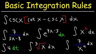 Basic Integration Problems [upl. by Ahsiat]