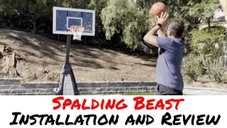 Assembly and Review of the Spalding Beast Basketball Hoop [upl. by Donald37]