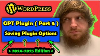 Saving Plugin Options  WordPress Plugin Development  Part 5 [upl. by Atinomar]