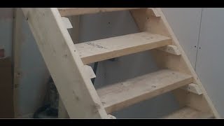 How to build Stairs Easy steps DIY staircase [upl. by Nomannic366]