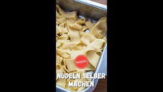 Nudeln SELBER MACHEN  aus nur 2 Zutaten [upl. by Melvina]