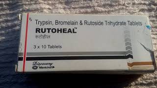 RUTOHEAL tablet RxTrypsin  Bromelain amp trihydrate use amp side effect [upl. by Puna]