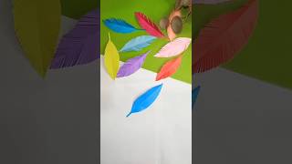 Diy Paper Feathers Diy papercraft shorts [upl. by Rodavlas590]