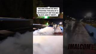 Big block Chevy engine takes a 500 shot of nitrous like nothing [upl. by Serrano]