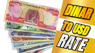 IRAQI DINAR EXCHANGE RATE  IRAQI DINAR NEWS [upl. by Enavi]