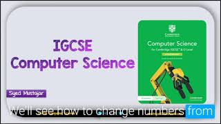 IGCSE Computer Science Chapter 1 Data Representation [upl. by Alacim883]