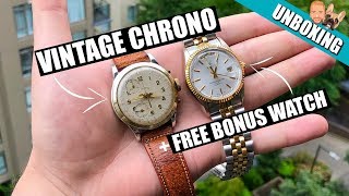 I Got 2 Watches For a Price of 1  Vintage Cimier Chronograph amp Elgin DayDate [upl. by Akeenahs203]