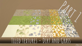 HandPainted Tileable textures  Dirt and Grass [upl. by Riti]