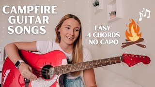 Summer Sing Along Guitar Songs  Easy Campfire Guitar Songs 4 CHORDS amp NO CAPO  Nena Shelby [upl. by Suilmann682]