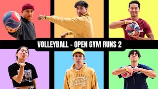 SIX JS AND WADES  VOLLEYBALL OPEN GYM RUNS 2 [upl. by Nnaeilsel545]