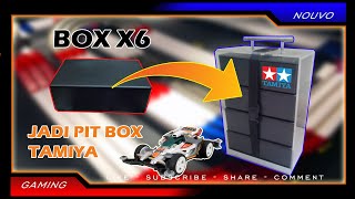 DIY PIT BOX TAMIYA Custom Timelapse Low Budget From Box X6 [upl. by Nimocks]