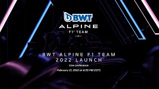 2022 BWT Alpine F1 Team launch Conference  Monday 21 February 2022 [upl. by Okin251]