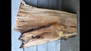 Woodmizer LT35 video Sawing Spalted Hickory slabs and lumber [upl. by Aniroc]