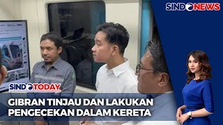 Gaya Wapres Gibran Lakukan Kunjungan Kerja Tinjau Tram Tenaga Baterai  Sindo Siang 0311 [upl. by Akinoj]